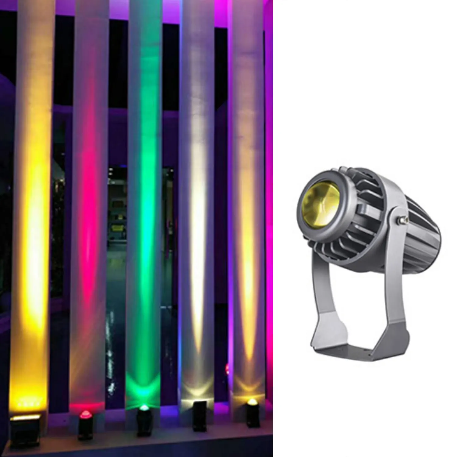 เชิงพาณิชย์แคบคานนอก220โวลต์ Rgb ที่มีสีสันผนังกลางแจ้งน้ำท่วมไฟ Led จุดแสง