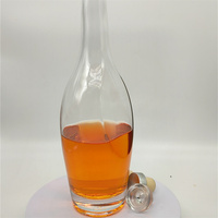 Bouteilles en verre cristal pour Vodka, Whisky, Rhum, Gin, Tequila – 500ml/700ml/750ml/1000ml – Scellées au bouchon, surface transparente, personnalisables, vente en gros, plates