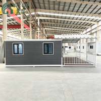 Mini-maison conteneur préfabriquée pliable de 20 pieds, bureau sécurisé, hôtel préfabriqué, maisons mobiles mondiales