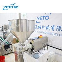 Machine de remplissage de bouteilles et de seaux de qualité alimentaire YETO-200ml 500ml 1kg 5kg avec pompe d'alimentation, machine de remplissage à pompe rotor pour mayonnaise