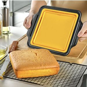 Moules à brownie en silicone antiadhésifs pour gâteaux, pains, tartes, lasagnes avec démoulage facile, forme carrée durable - Product Image 3