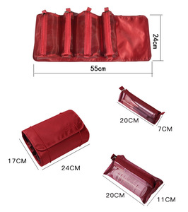 Thời Trang Vẻ Đẹp Túi Khuyến Mại Biểu Tượng Tùy Chỉnh Nylon Trang Điểm Mỹ Phẩm Túi Du Lịch Lưới Làm Cho Lên Túi Với Dây Kéo Cho Phụ Nữ Cô Gái - Product Image 2