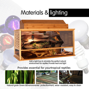 2025 thiết kế mới tre bò sát Terrarium Pet lồng tháo rời bán nóng!!! - Product Image 6