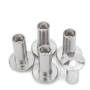 Sıcak satış kafes kafa yarı boru şeklindeki perçinler 2mm 2.5mm 3mm düz kafa yarım Hollow yarı boru şeklindeki perçinler - Product Image 5
