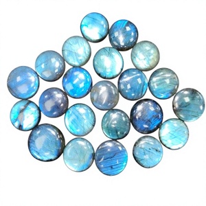FAIJAN GEMS Pierre précieuse naturelle de labradorite, cabochon poli, formes variées, toutes tailles, pour la fabrication de bijoux en cristal, provenant du Rajasthan - Product Image 1