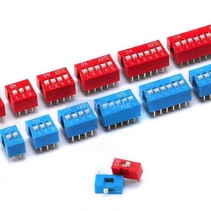 Flip Switch 1p 2 <strong>3</strong> 4 5 6 7 8 9 10 positions 254mm foot distance <strong>dial</strong> <strong>code</strong> red blue - Product Image 1