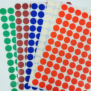 15mm 96pcs/tờ Dot Stickers Cổ Phiếu bằng văn bản trống niêm phong nhãn hiệu Sáng tạo đề can Cổ Phiếu cho văn phòng, mẫu giáo, lớp học - Product Image 3