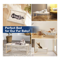 Fournisseur chinois de hamacs pour chats en bois écologiques, modernes et confortables, de forme rectangulaire