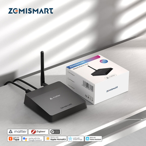 Zemismart Matter M1 Pro <span class=keywords><strong>Hub</strong></span> Domotique Intelligent avec Passerelle Zigbee, Thread et IR Intégrées, Compatible Tuya, Apple Home, Alexa, Google Home, <span class=keywords><strong>SmartThings</strong></span> - Product Image 1