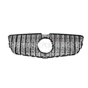 Grille de pare-chocs avant Mercedes-Benz Classe R W251, noir et argent, en plastique ABS, édition maille, 2010-2017 - Product Image 2