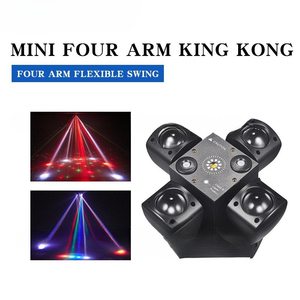 <span class=keywords><strong>Mini</strong></span> Barra de Luces Láser de 4 Brazos, Luz de Escenario, Efecto de Discoteca, Boda, Flash Giratorio, <span class=keywords><strong>KING</strong></span> <span class=keywords><strong>KONG</strong></span> DMX512, Luz Móvil LED - Product Image 1