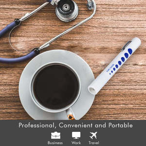 मेडिकल फ्लैशलाइट प्यूपिल गेज एब्स के प्लास्टिक के नेतृत्व में नर्सिंग डॉक्टरों को सफेद गर्म पीले रंग के गले के कान नाक की आंखें - Product Image 6