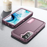 Coque de Téléphone 2 en 1 Béquille 10 Couleurs pour Samsung Galaxy S25 S24 S23 S22 Ultra Plus A06 A16 A26 A36 A56 S25 Edge