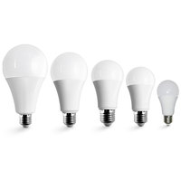 Ampoules LED à haute luminosité et à économie d'énergie 3W 5W 7W 9W 12W 15W 18W 22W C37 G45 A60 A65 A70 E14 E26 E27 B22