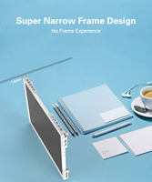 Support mural universel pour tablette en métal VESA 75/100 mm avec verrouillage, capacité de 30 lb, support d'écran horizontal et vertical pour tablettes de 7 à 10,1 pouces