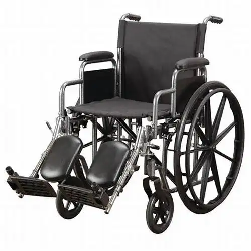 Tùy chỉnh nặng thép barective Xe lăn cho người cao tuổi 22 24 26 inch Chiều rộng chỗ ngồi cho xe lăn rộng sử dụng