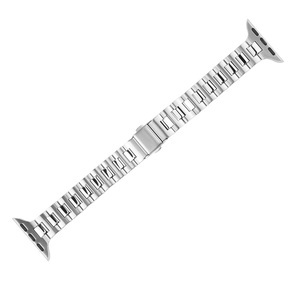 Bracelet de montre en acier inoxydable, bracelet de remplacement à maillons argentés pour montre connectée, usage quotidien au bureau - Product Image 3
