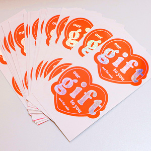 Papel Adhesivo Romántico Rojo en Forma de Corazón, Resistente al Aceite, Adhesivo Fuerte, Tamaño Personalizado, Etiqueta Adhesiva para Embalaje, Regalos de Amor, Sellado - Product Image 2