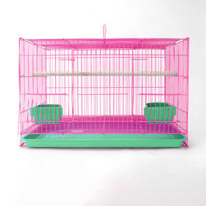 Cage à oiseaux pliable en métal pour perroquets, grande cage carrée en fer pour pigeons, canaris, et autres animaux de compagnie – Bacs de rangement cubiques économiques pour animaux. - Product Image 5