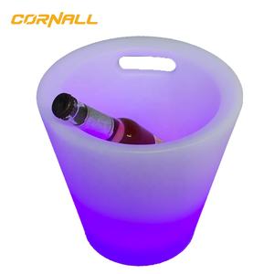 Hoge Kwaliteit Led Ijsemmer 5L Grote Capaciteit Wijnkoeler Led Waterdicht Met Kleuren Veranderen Retro Champagne Wijn Ijs Bier buck - Product Image 5