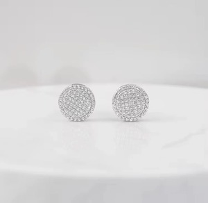 Unique Design Moissanite Engagement Earrings For Women Perfect For Engagement Ceremonies Romantic Occasions Available For Sale - Product Image 2