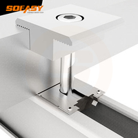 Clip de liaison solaire OEM d'usine, borne de mise à la terre, clip de terre, rondelle de mise à la terre pour rail PV, SOEASY personnalisable