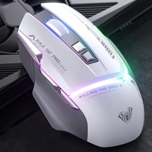 AULA S12pro 3D Style Optical Sensor Gaming <b>Mouse</b> 12800DPI RGB Backlit Wired Ergonomic Design E-Sports 7D Programmable 1600 Stock - Product Image 1
