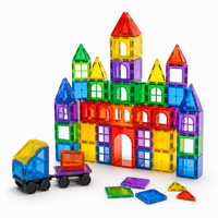 Rongheqiang 110 pièces Blocs de construction magnétiques Jouets magnétiques DIY Kit éducatif STEM pour enfants Fournisseur en gros OEM ODM