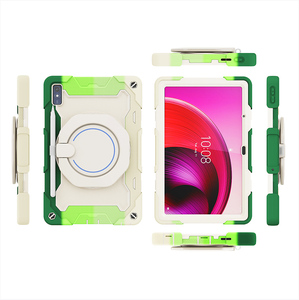 Para <span class=keywords><strong>Lenovo</strong></span> <span class=keywords><strong>Tab</strong></span> <span class=keywords><strong>M10</strong></span> 5G 10,6 TB-360ZU <span class=keywords><strong>Funda</strong></span> para tableta de cuerpo completo Hybrid 360 <span class=keywords><strong>Funda</strong></span> giratoria con correa para pata de cabra - Product Image 1