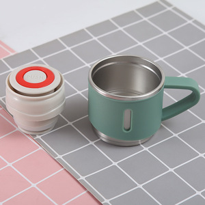 Set Regalo <span class=keywords><strong>Thermos</strong></span> Portatile in Acciaio Inox con 3 Tazze, Bottiglia Termica da 500ml per Ufficio - Product Image 4