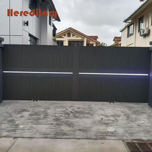 Portails automatiques motorisés en <span class=keywords><strong>aluminium</strong></span>, portails de jardin modernes, portails coulissants de villa, portails d'entrée en <span class=keywords><strong>aluminium</strong></span> électriques - Product Image 6