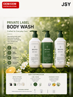 Gel Douche Hydratant Éclaircissant OEM ODM Marque Privée 500ml Nettoyage en Profondeur Parfum Longue Durée