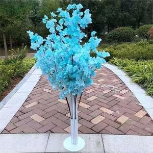 ต้นซากุระประดิษฐ์ วัสดุผ้าไหมคุณภาพสูง หลายสี ตกแต่งภายในและภายนอกอาคาร ดอกไม้สวยงาม - Product Image 2