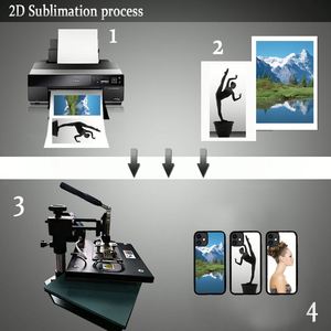 Coques de téléphone vierges en TPU 2D avec plaque en aluminium pour sublimation et impression personnalisée – Cadeaux promotionnels d'affaires - Product Image 6