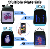 Mochila LED Inteligente Programable con Control por Aplicación, Resistente al Agua IP54, a Todo Color, 1080P, 1000cd, 3840Hz, Legible Bajo la Luz Solar