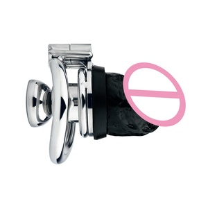 Jaula de Castidad Masculina de Acero Inoxidable de 45 mm con Anillo y Glándulas de Silicona para Bondage y Juguetes Sexuales - Product Image 5