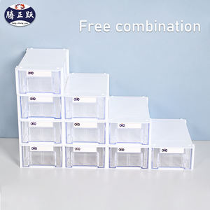Tengzhengyue 40 pièces Leap bureau blocs de construction organisateurs bricolage en <span class=keywords><strong>plastique</strong></span> Varia conteneur tiroir Type nécessités quotidiennes stockage Bo - Product Image 6