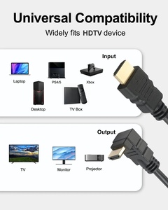 Chất lượng cao 2.0 4K HDTV Cabo 90 độ HDTV siêu mỏng kabel Slim Right Angled HDTV Cáp - Product Image 2
