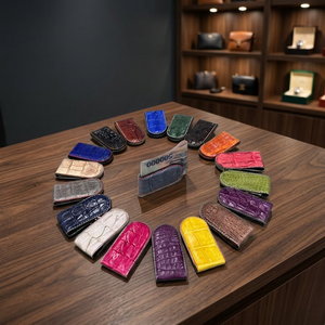 Wholesale Custom Brand logo Genuine Crocodile Leather Money Clip Made in Vietnam Money Holder Gift For Him Men <b>Wallet</b> - Product Image 3