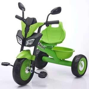 Детский трехколесный От 1 до 6 лет, Мужской и Женский, с ковшом, с защитой от опрокидывания, Детский педальный велосипед - Product Image 3