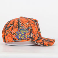 Gorra de Béisbol Vintage Personalizada de 5 Paneles Estilo Hip Hop con Estampado de Camuflaje por Sublimación, Logotipo Bordado en 3D, Ajustable, Transpirable e Impermeable para Exteriores
