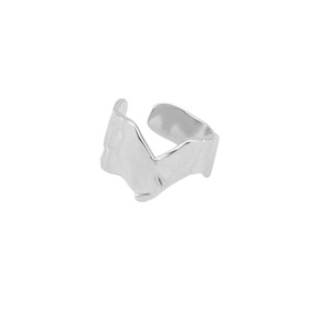 Popular Unique Design <b>Silver</b> Plated <b>Ring</b> Hip Hop Punk Style <b>Adjustable</b> Unisex's Stainless Steel <b>Rings</b> Wholesale Jewelry Trendy - Product Image 6