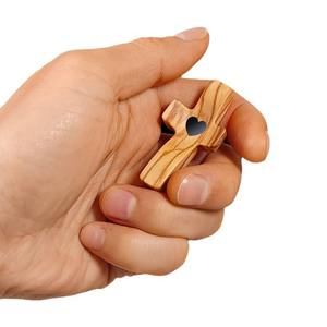 Mini croix poche de pâques Crucifix petite croix de prière petit <span class=keywords><strong>prêtre</strong></span> religieux Vintage enfants bénédiction croix en <span class=keywords><strong>bois</strong></span> ornements - Product Image 2