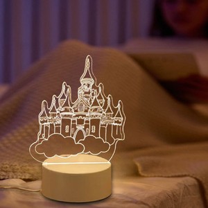 Lámpara de noche LED 3D con forma de oso, control táctil, luz blanca cálida, lámpara de mesa redonda para dormitorio, regalo para niños - Product Image 4