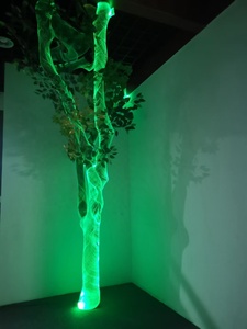 Chất lượng cao Led sợi quang ánh sáng lưới nhựa không thấm nước sợi quang vải - Product Image 2