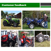 Tractor Productivo de 120HP con Tracción en las Cuatro Ruedas, Cabina con Aire Acondicionado, Sistema Hidráulico Robusto, Alta Capacidad de Elevación y Arranque Eléctrico Pro