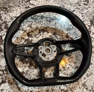 Volante in Pelle e Fibra di Carbonio Forgiata Alcantara GZYLC per <span class=keywords><strong>Audi</strong></span> <span class=keywords><strong>RS</strong></span> A1 A3 A4 A5 A6 A7 R8 RS3 C7 Q5 Q7 S3 S5 8V B8 B9 - Product Image 5