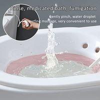 Baignoire pliable en PP pour usage domestique, soin des hémorroïdes, post-partum, traitement des plaies périnéales, réutilisable, pour adultes