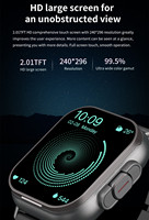 Montre connectée sportive D8E avec moniteur de fréquence cardiaque, écouteurs Bluetooth intégrés et fonction d'appel.