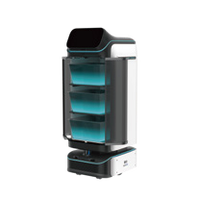Robot de livraison hôtelier Keenons CN en promotion : livraison autonome multi-étages par ascenseur, livraison sans contact des commodités aux clients - En stock